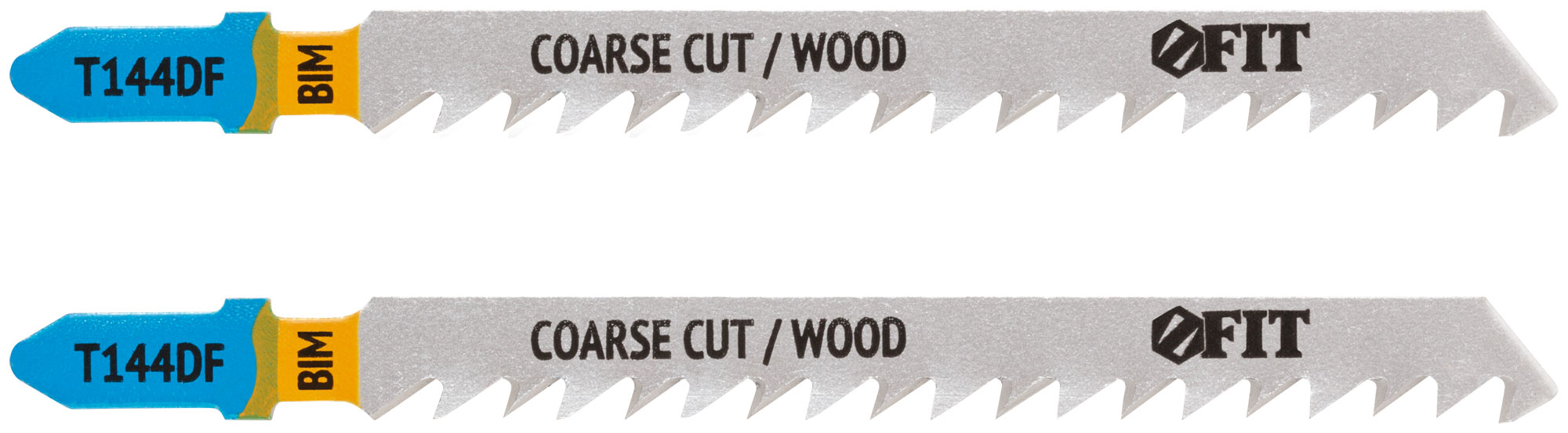 Полотна по дереву, Bimetal, разведенные, шлифованные зубья, 100/74/4 мм(Т144DF), 2 шт.