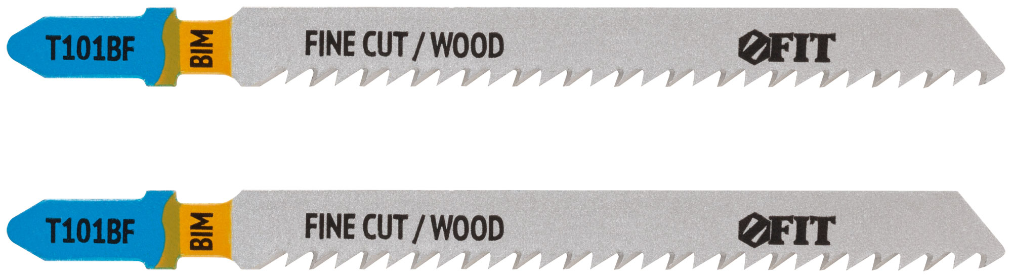 Полотна по дереву, Bimetal, шлифованные под свободным углом зубья, 100/74/2,5 мм (T101BF), 2 шт.