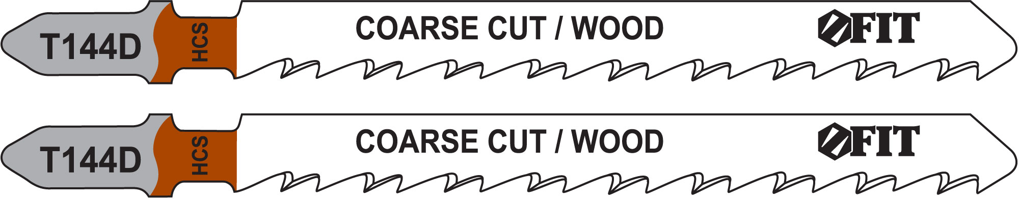 Полотна по дереву, HCS, разведенные, шлифованные зубья 100/74/4.2 мм (Т144D), 2 шт