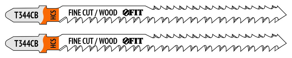 Полотна по дереву двусторонние, HCS, шлифованные под свободным углом зубья, 116/90 мм (T344CB), 2 шт.