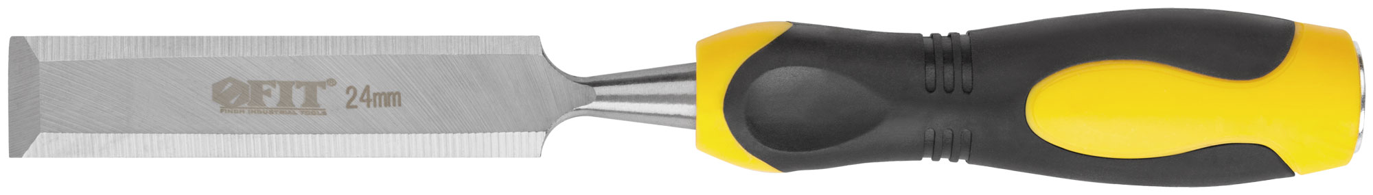 Стамеска Профи, двухцветная прорезиненная ручка 24 мм