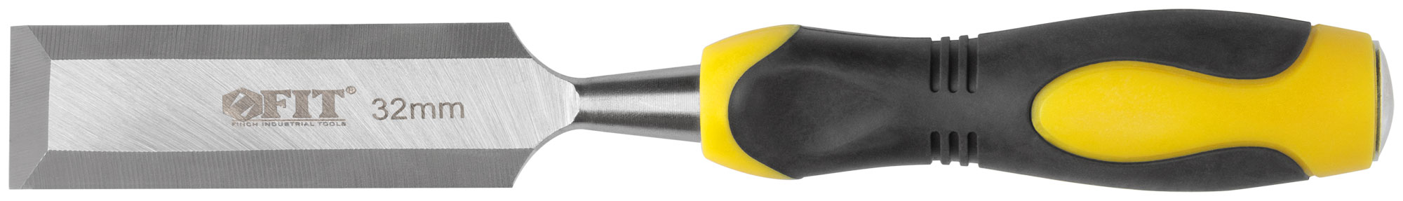 Стамеска Профи, двухцветная прорезиненная ручка 32 мм