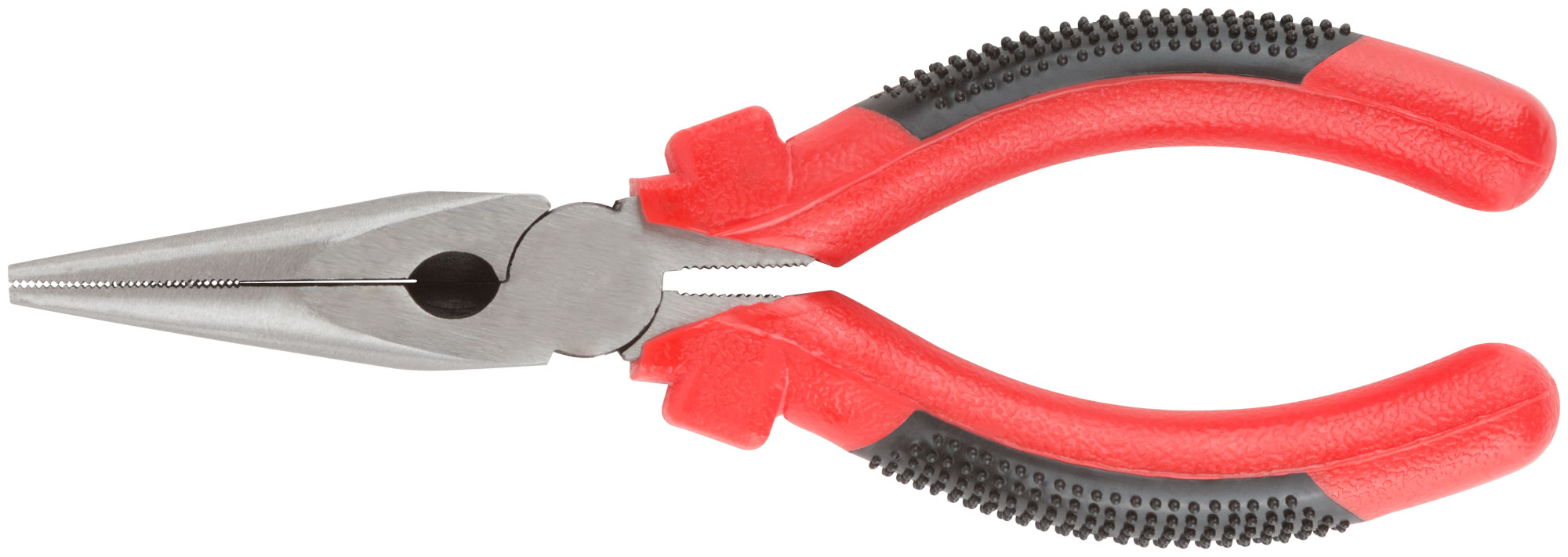 Тонконосы ''Стандарт'', красно-черные пластиковые ручки, полированная сталь 165 мм