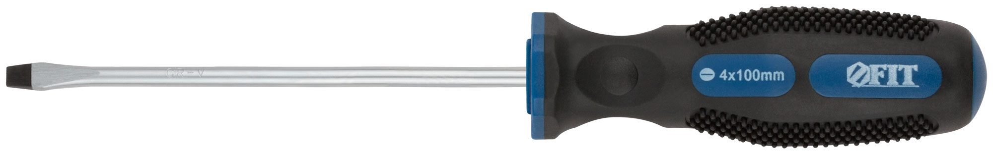 Отвертка ''Универсал'', CrV сталь, прорезиненная ручка, Профи 4х100 мм SL