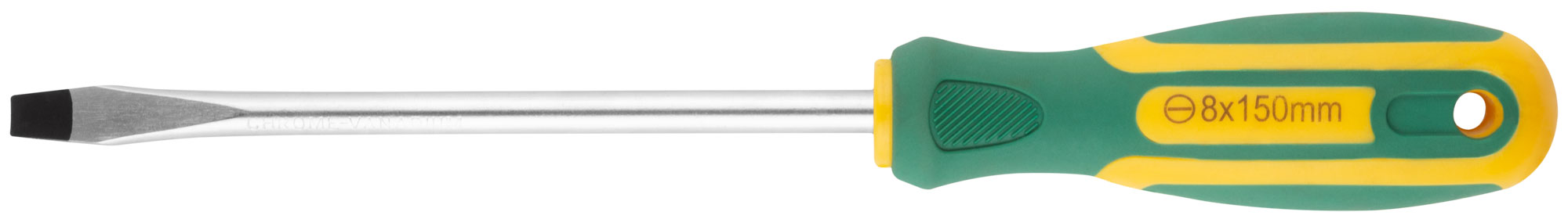 Отвертка ''Контур'', CrV сталь, прорезиненная ручка 8х150 мм SL