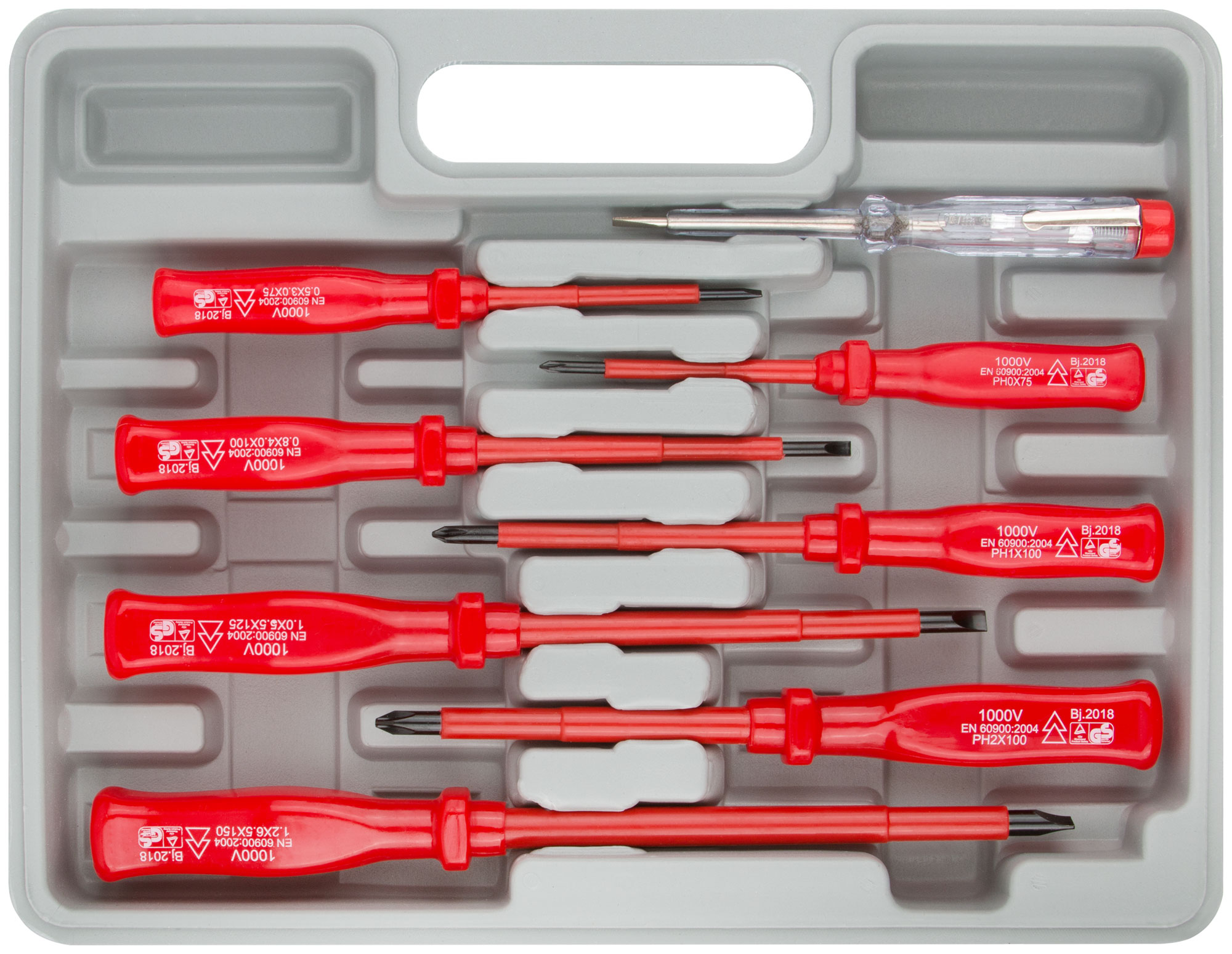 Набор отверток 7шт изол.1000V CrV+1индик