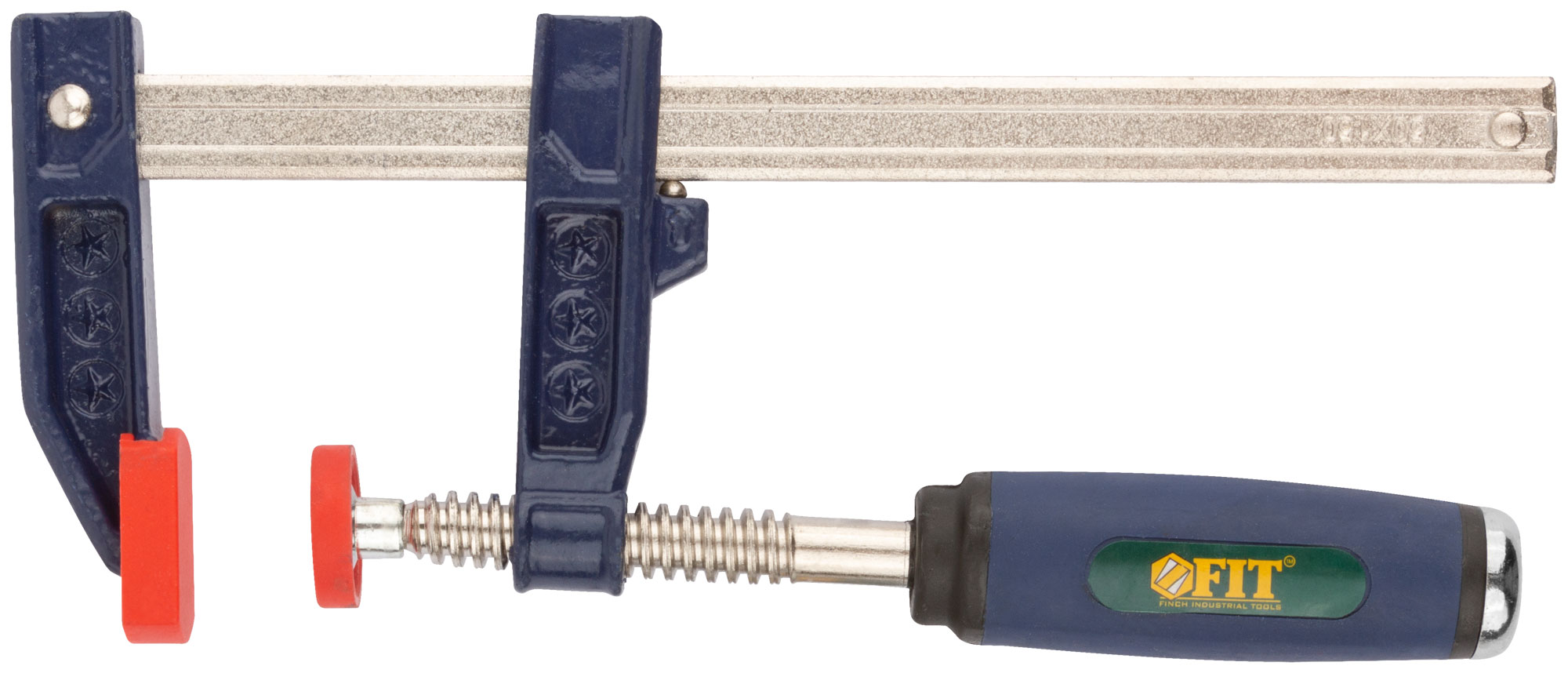 Струбцина тип ''F'' усиленная, мягкая ручка 50х150 мм