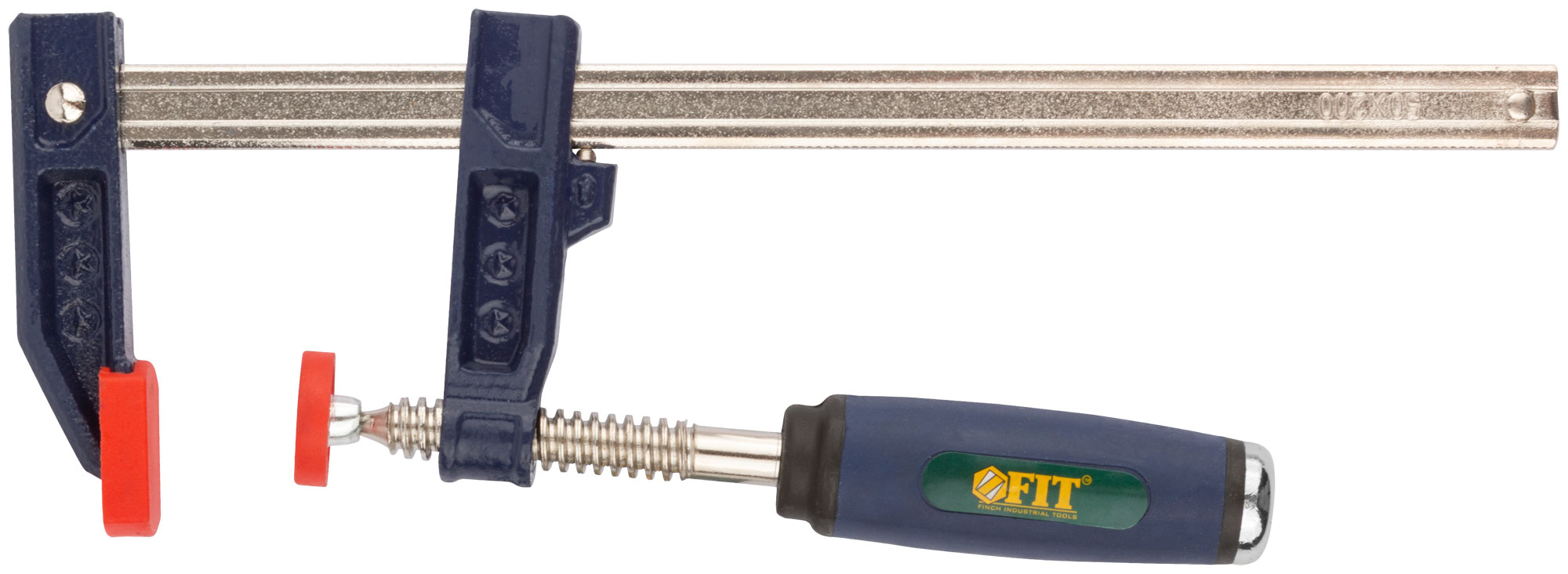 Струбцина тип ''F'' усиленная, мягкая ручка 50х200 мм