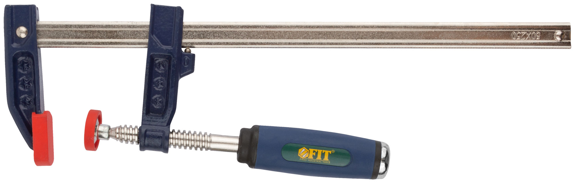 Струбцина тип ''F'' усиленная, мягкая ручка 50х250 мм