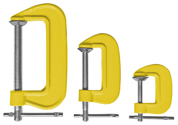 "Струбцины тип ""G"", набор 3 шт. 1"", 2"", 3"""