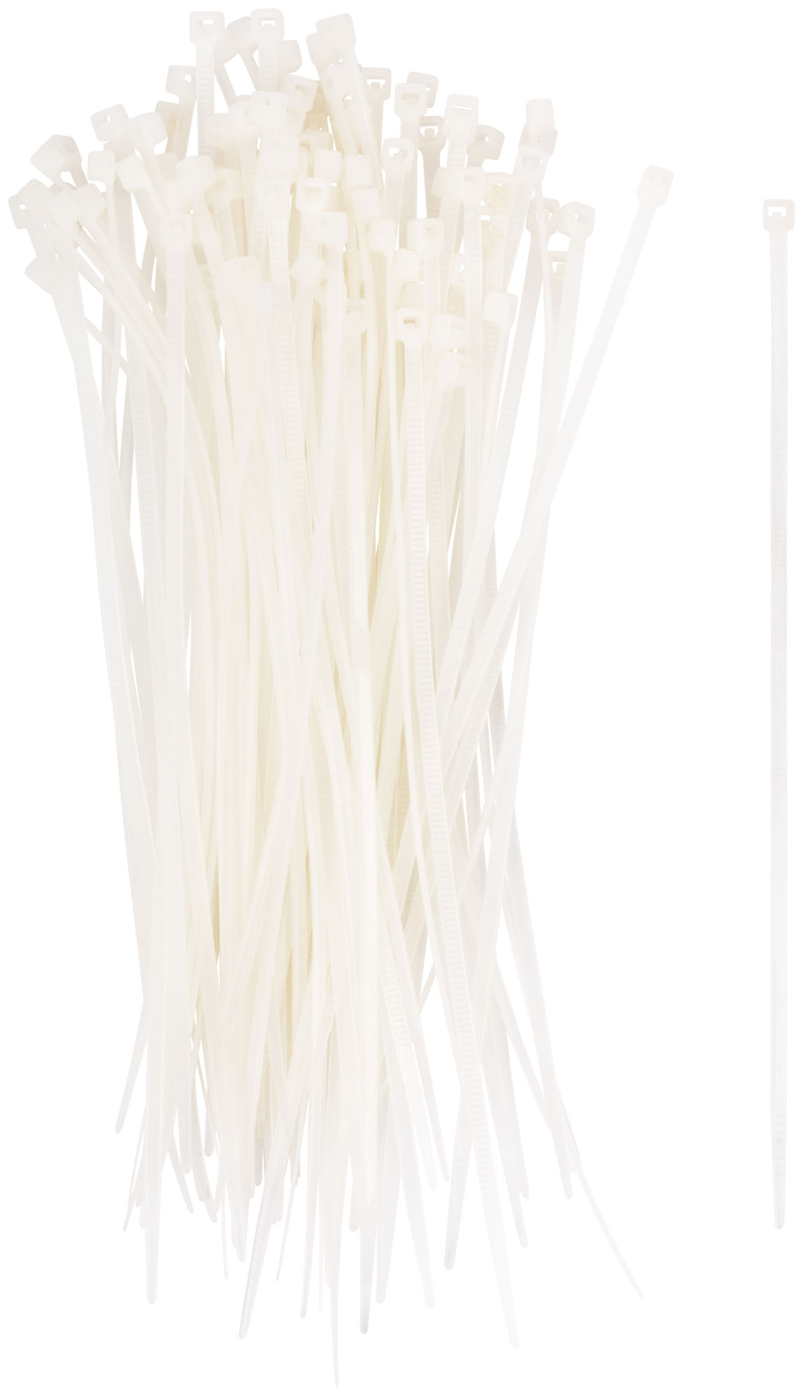 Хомуты нейлоновые, белые для проводов, 100 шт., 150 мм