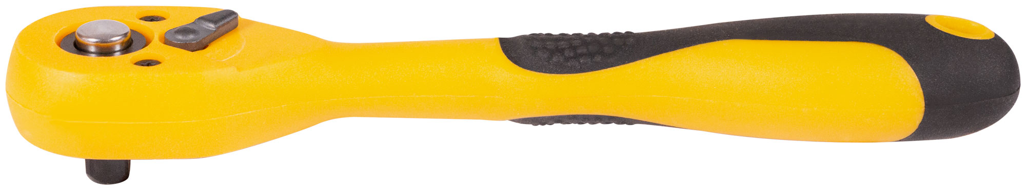 Вороток (трещотка), механизм легированная сталь 40Cr, полностью прорезиненная ручка, 1/4'', 72 зубца