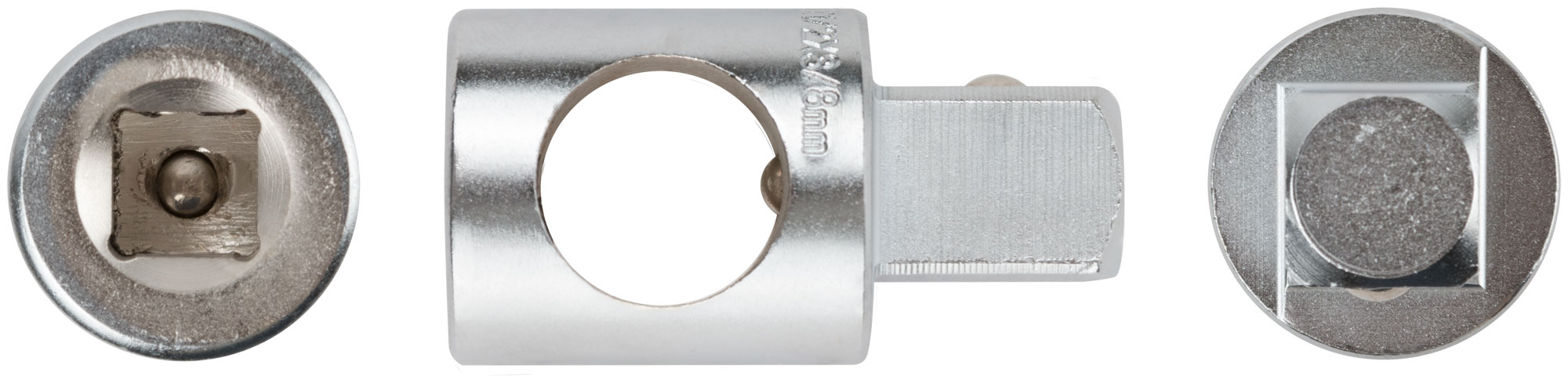 Переходник для воротка CrV Профи 3-х направленный 1/2''- 3/8''-1/2''