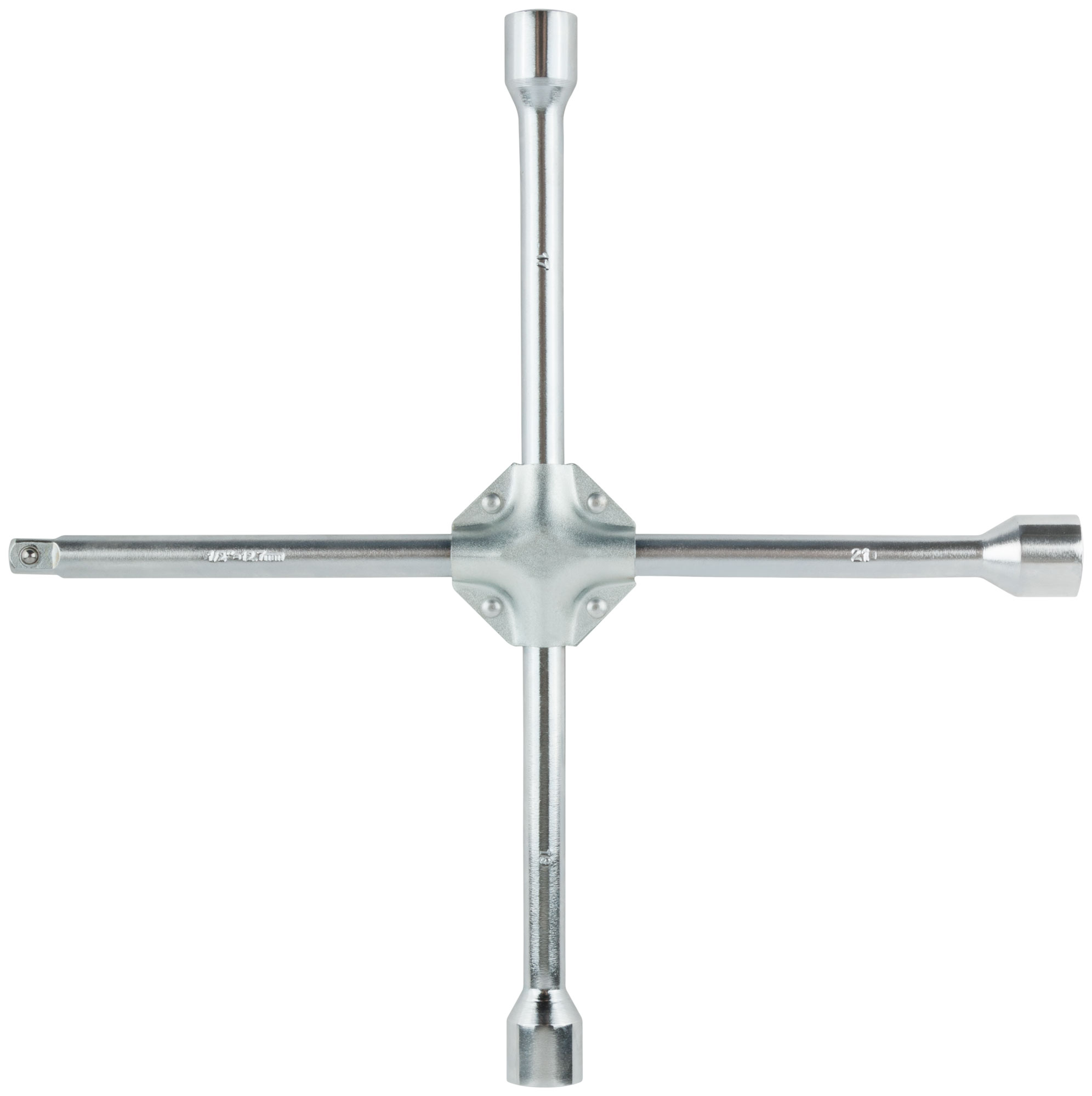 Ключ балонный крест усиленный 17х19х21 мм + 1/2'', длина 400 мм