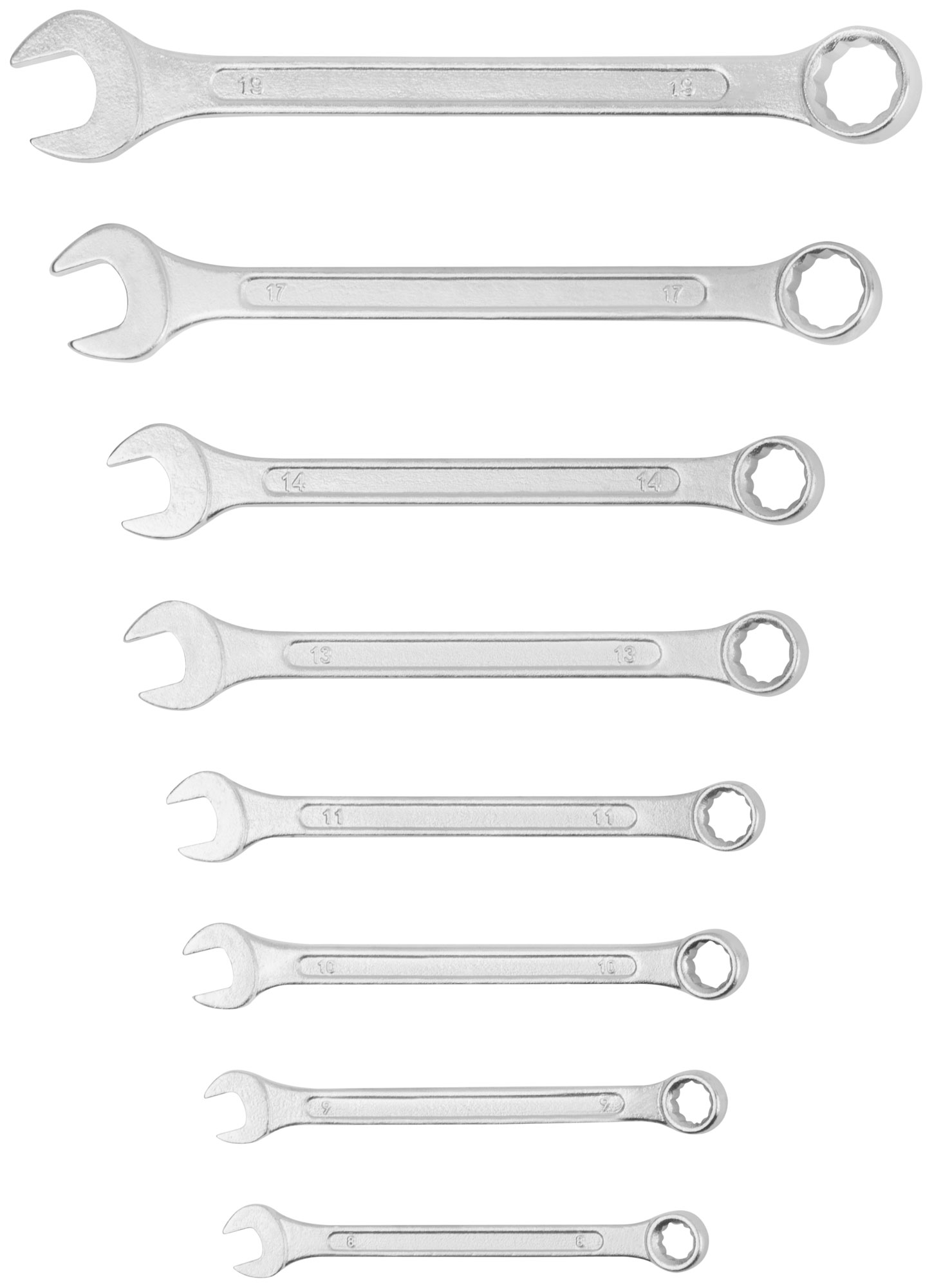 Ключи комбинированные в нейлоновом чехле ''Хард'', набор 8 шт. (8-19 мм)