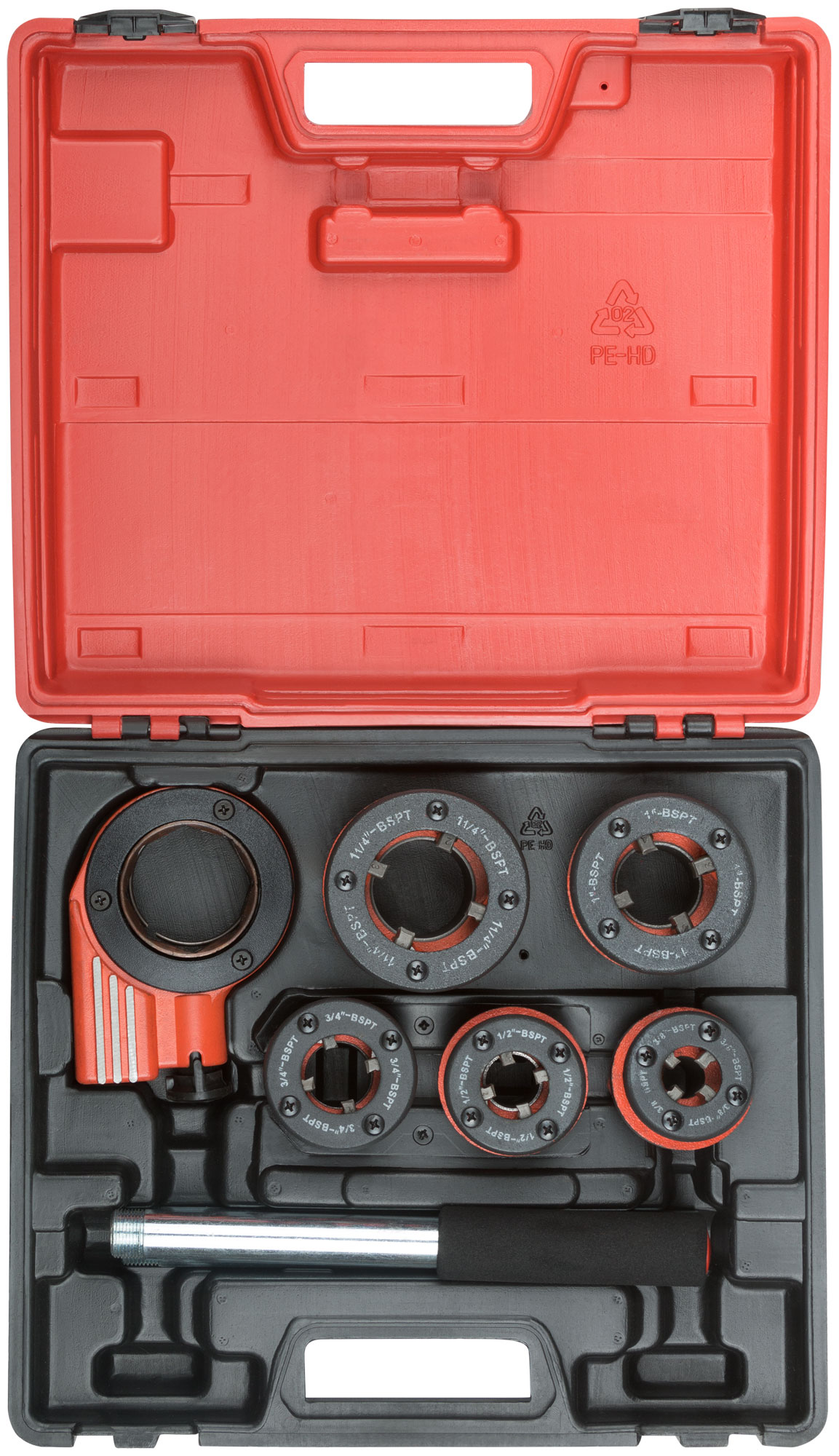 Клуппы трубные черные Профи, набор 5 шт (3/8''- 1/2''-3/4''-1''-1 1/4'')