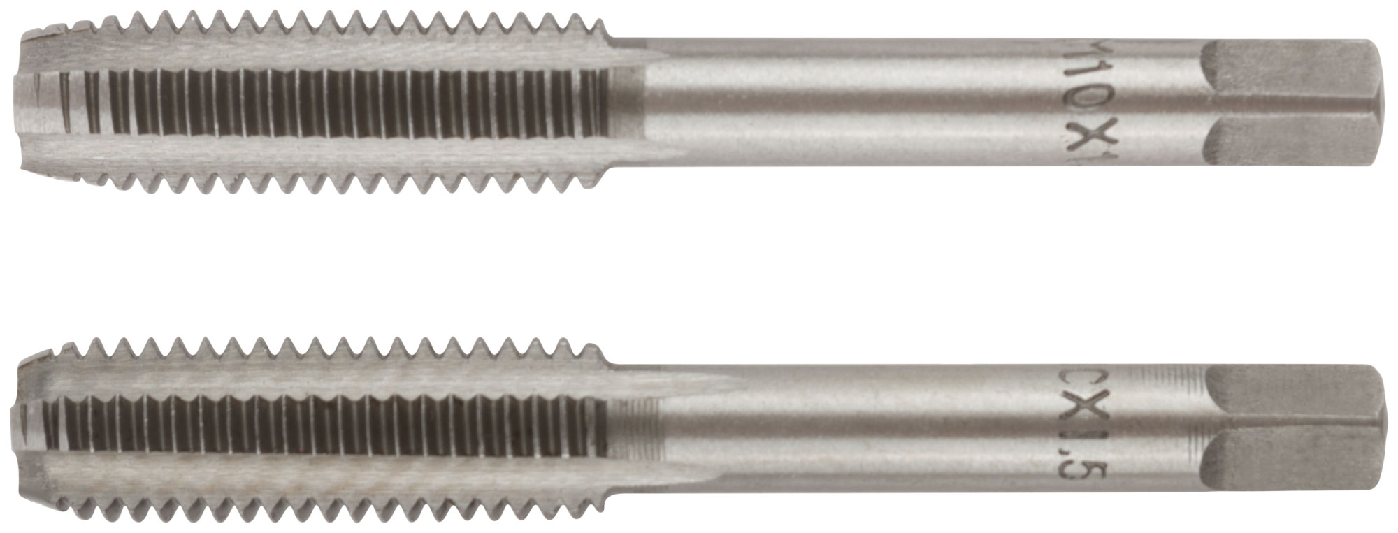 Метчики метрические, легированная сталь, набор 2 шт М10х1.5 мм