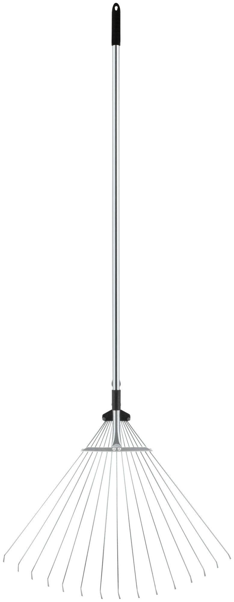 Грабли веерные регулируемые телескопические, 15 зубьев, 180-630 мм, длина 1200-1540 мм