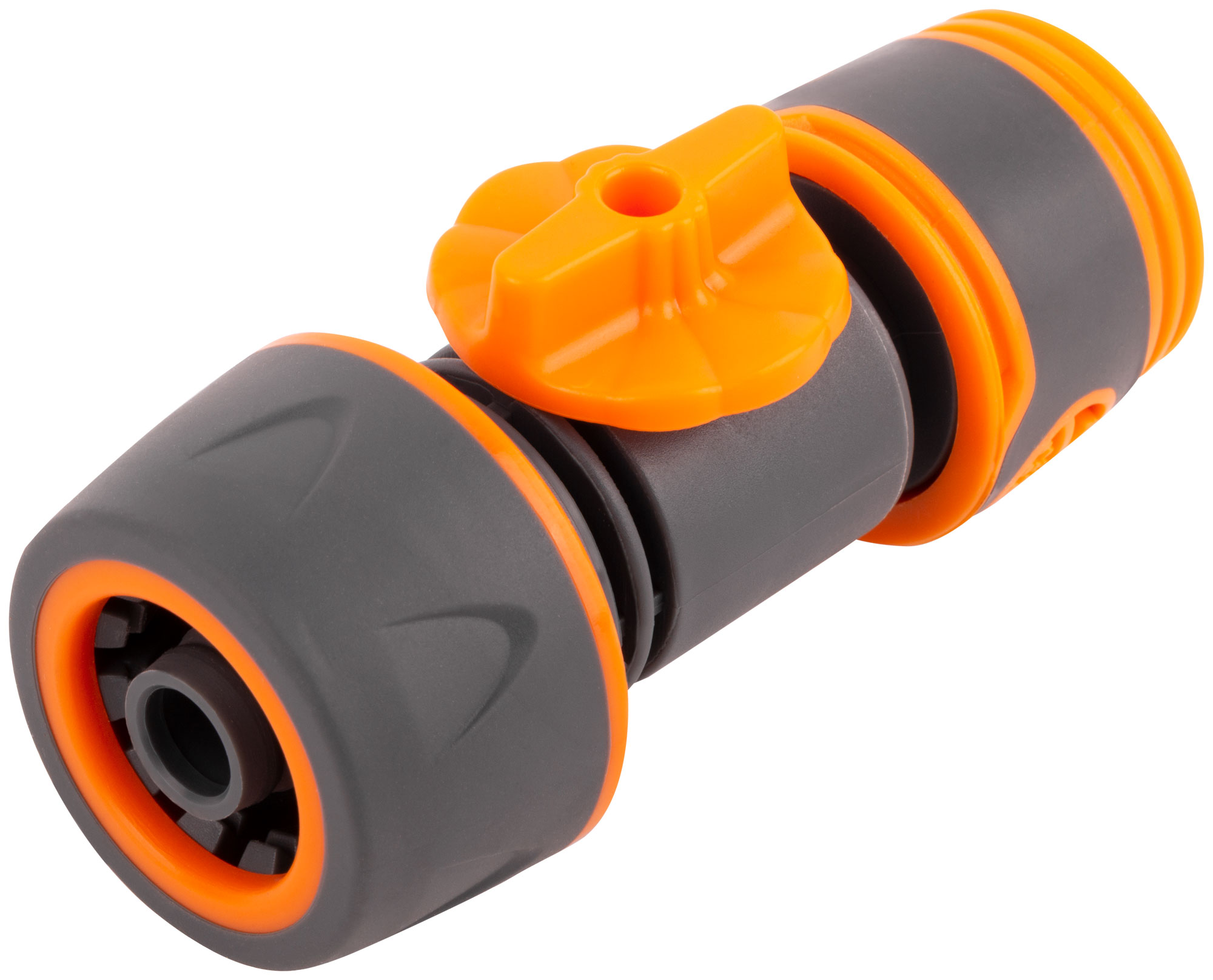 Переходник внешний 1/2 двухкомпонентный с запорным клапаном