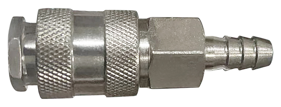 Адаптер быстросъемный с запорным клапаном с ''елочкой''  6 мм