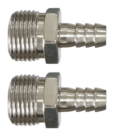 Адаптеры-соединители ''елочка'' 10 мм - внешняя резьба 1/2'', 2 шт.