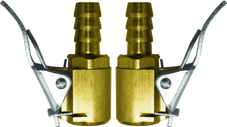 Адаптеры на шланг, ниппельный наконечник 6 мм, 2 шт.