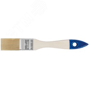 Кисть флейцевая ''Эконом'', натур. светлая щетина, деревянная ручка 1'' (25 мм)