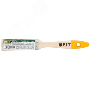 Кисть флейцевая ''Стандарт-Плюс'', натур.светлая щетина, деревянная ручка 3/4'' (19 мм) - фото 3