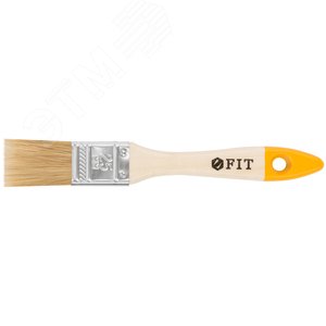 Кисть флейцевая ''Стандарт-Плюс'', натур.светлая щетина, деревянная ручка 1'' (25 мм) - фото 1