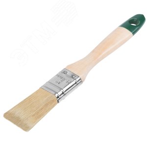 Кисть флейцевая ''Хард'', натуральная светлая щетина, деревянная ручка 1'' (25 мм) 1073 FIT - 2