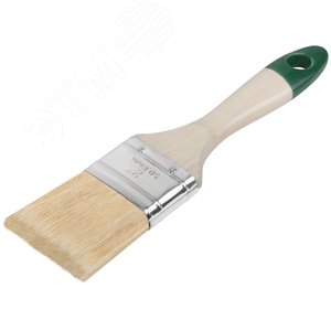 Кисть флейцевая ''Хард'', натуральная светлая щетина, деревянная ручка 2'' (50 мм) 1075 FIT - 2
