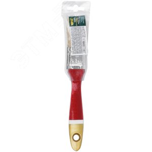 Кисть флейцевая ''Классик'', натуральная светлая щетина, деревянная ручка 1'' (25 мм) - фото 3