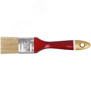 Кисть флейцевая ''Классик'', натуральная светлая щетина, деревянная ручка 1.5'' (38 мм)