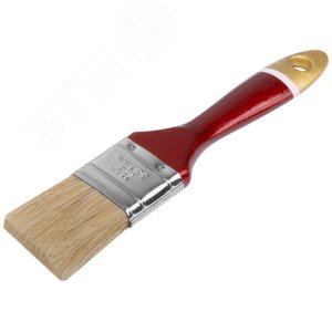 Кисть флейцевая ''Классик'', натуральная светлая щетина, деревянная ручка 1.5'' (38 мм) - фото 2