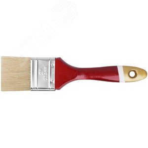 Кисть флейцевая ''Классик'', натуральная светлая щетина, деревянная ручка 2'' (50 мм)