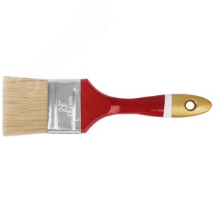 Кисть флейцевая ''Классик'', натуральная светлая щетина, деревянная ручка 2.5'' (63 мм) - фото 1