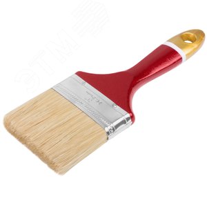 Кисть флейцевая ''Классик'', натуральная светлая щетина, деревянная ручка 3'' (75 мм) - фото 2