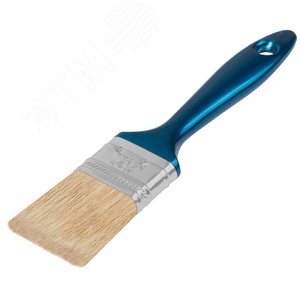 Кисть флейцевая ''Модерн'', натур.светлая щетина, пластиковая ручка 1.5'' (38 мм) - фото 2