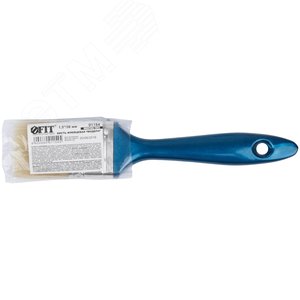 Кисть флейцевая ''Модерн'', натур.светлая щетина, пластиковая ручка 1.5'' (38 мм) - фото 3