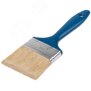 Кисть флейцевая ''Модерн'', натур.светлая щетина, пластиковая ручка 2.5'' (63 мм) - фото 2