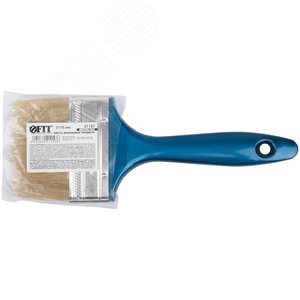 Кисть флейцевая ''Модерн'', натур.светлая щетина, пластиковая ручка 3'' (75 мм) - фото 3