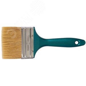 Кисть флейцевая ''Модерн'', натур.светлая щетина, пластиковая ручка 3'' (75 мм) - фото 4