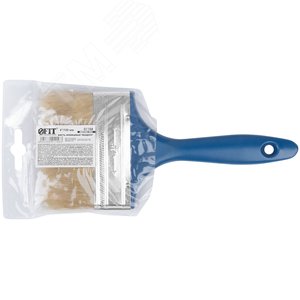 Кисть флейцевая ''Модерн'', натур.светлая щетина, пластиковая ручка 4'' (100 мм) - фото 3