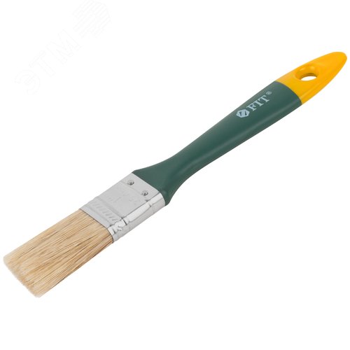 Кисть флейцевая ''Контур'', натур.светлая щетина, пластиковая ручка  1'' (25 мм) - фото 2