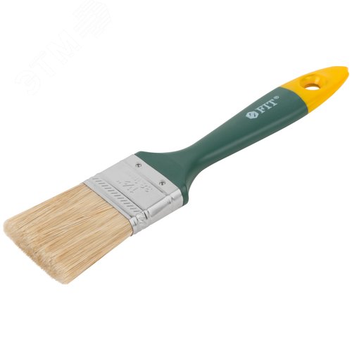 Кисть флейцевая Контур, натур.светлая щетина,     пластиковая ручка 1,5 (38 мм) - фото 2