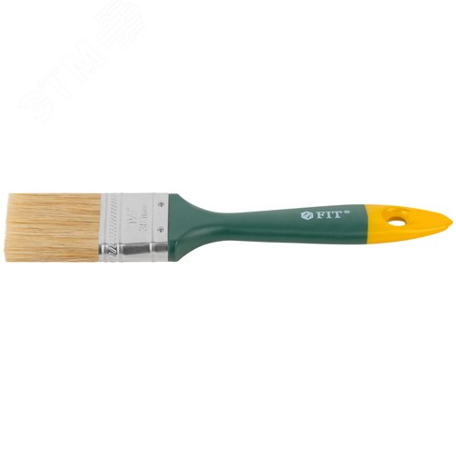 Кисть флейцевая Контур, натур.светлая щетина,     пластиковая ручка 1,5 (38 мм) - фото 4