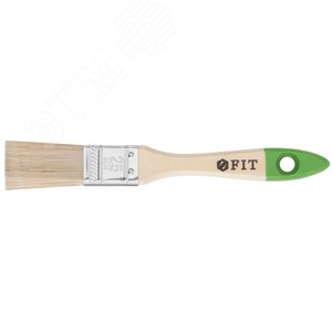 Кисть флейцевая ''Микс'', смешанная натуральная и искусственная щетина, деревянная ручка 1'' (25 мм) - фото 1