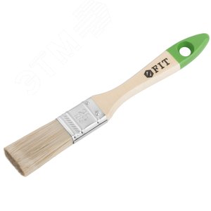 Кисть флейцевая ''Микс'', смешанная натуральная и искусственная щетина, деревянная ручка 1'' (25 мм) - фото 2