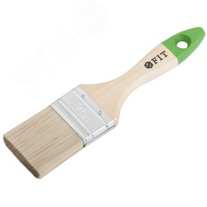 Кисть флейцевая ''Микс'', смешанная натуральная и искусственная щетина, деревянная ручка 2'' (50 мм) - фото 2