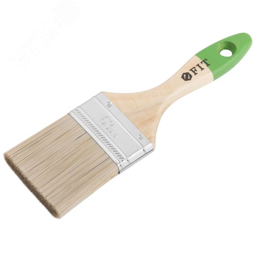 Кисть смесовая щетина ( натур.+искусств), дерев. Ручка 2,5 (63мм) - фото 2